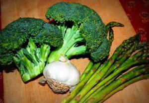broccoli garlic asparagus 