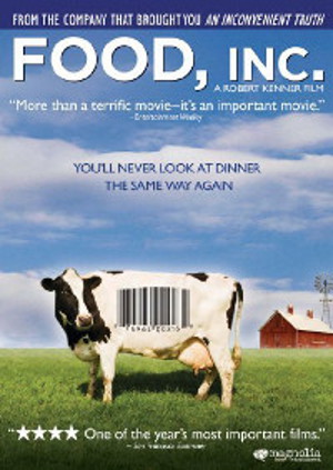 Poster for the documentary, Food Inc.